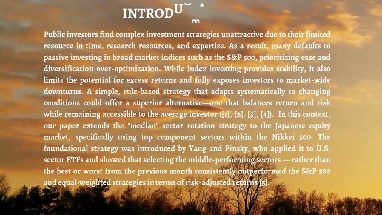 Beyond Winners and Losers: Median Sector Rotation in the Japanese Equity Market