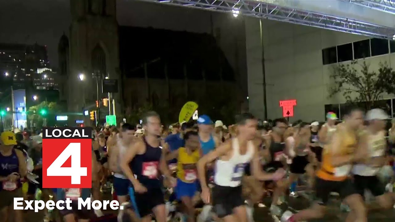 Thousands brave rain and wind for 48th Detroit Free Press Marathon