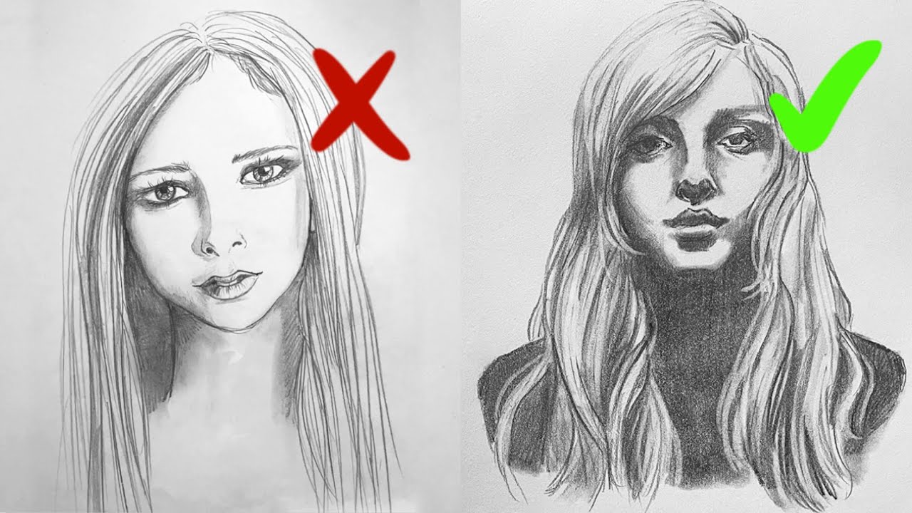 4 common portrait drawing mistakes (and how to avoid them)