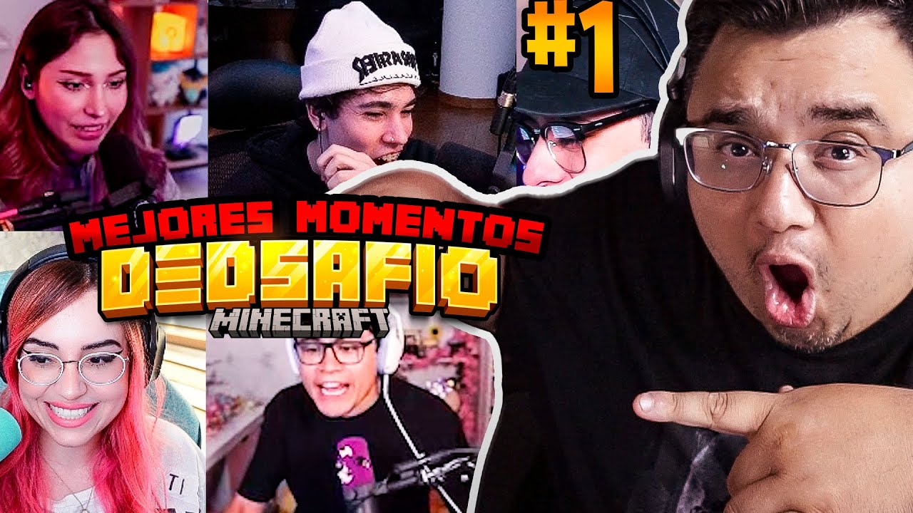 REACCIONANDO A MEJORES MOMENTOS EN DEDSAFIO MINECRAFT 3 DIA 1