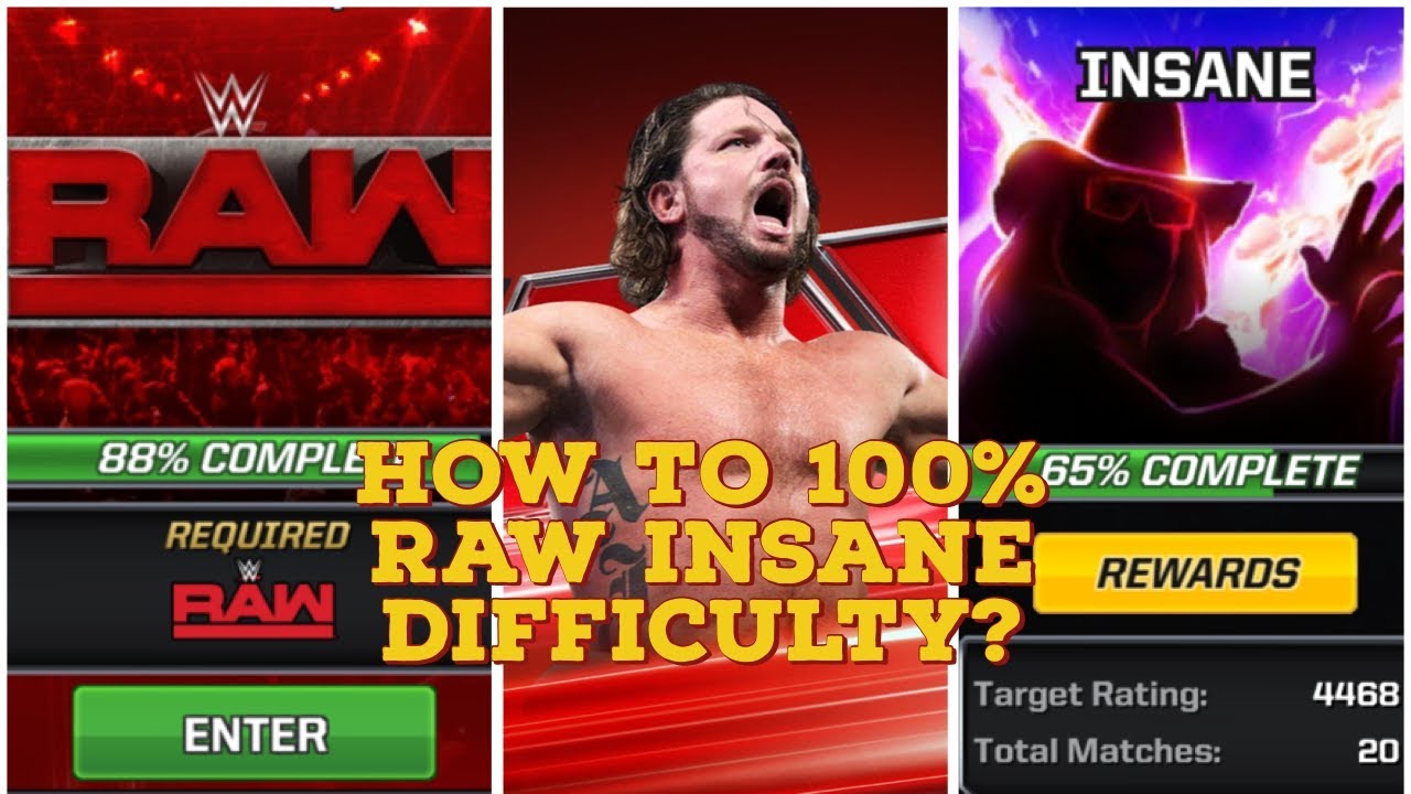 WWE Mayhem - How to 100% Raw Insane Difficulty? #gamingchannel #trending #gamingvideo