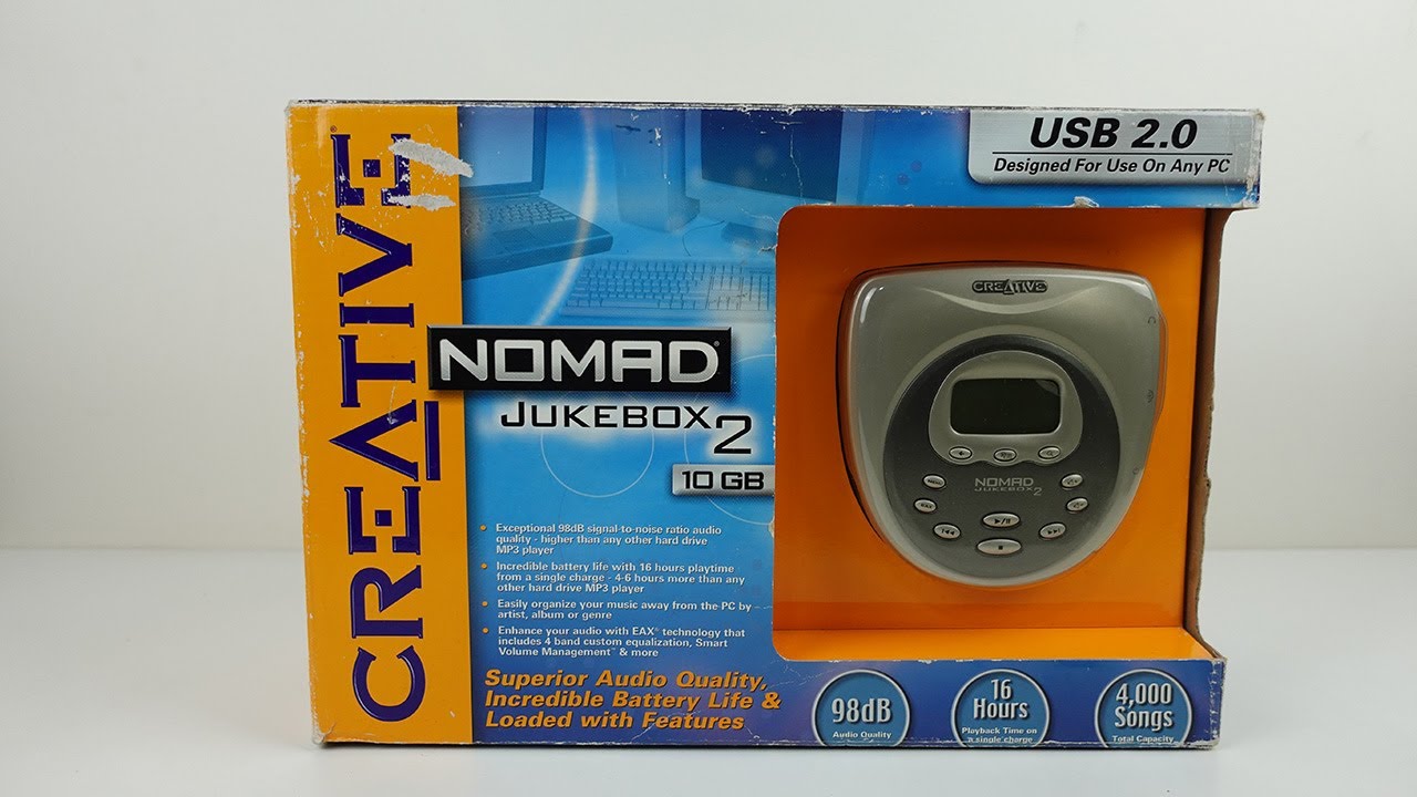Creative Nomad Jukebox 2 - Unboxing a Brand New 24 years old Player. Does it still work????