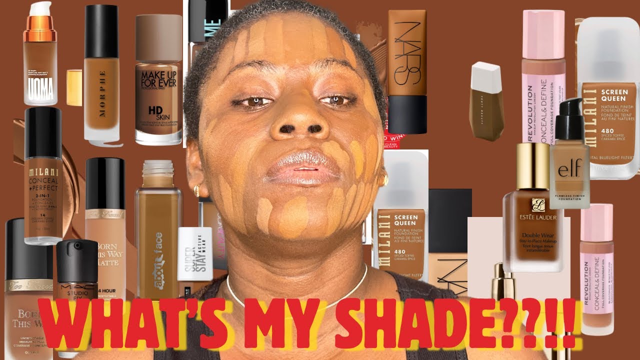 What Shade Am I?- Trying on all of My Foundations Shade!!!