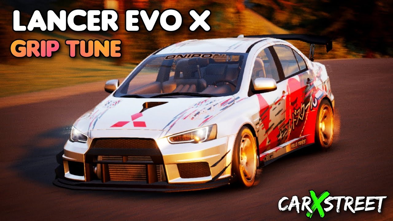Best Free Car in CarX Street Mobile - Mitsubishi Lancer EVO X (EVX) Grip Tune