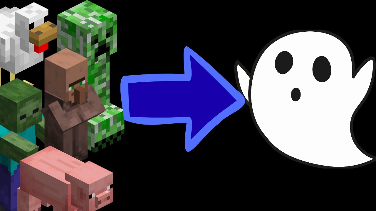 Minecraft mais j'ai peur des mobs 👻