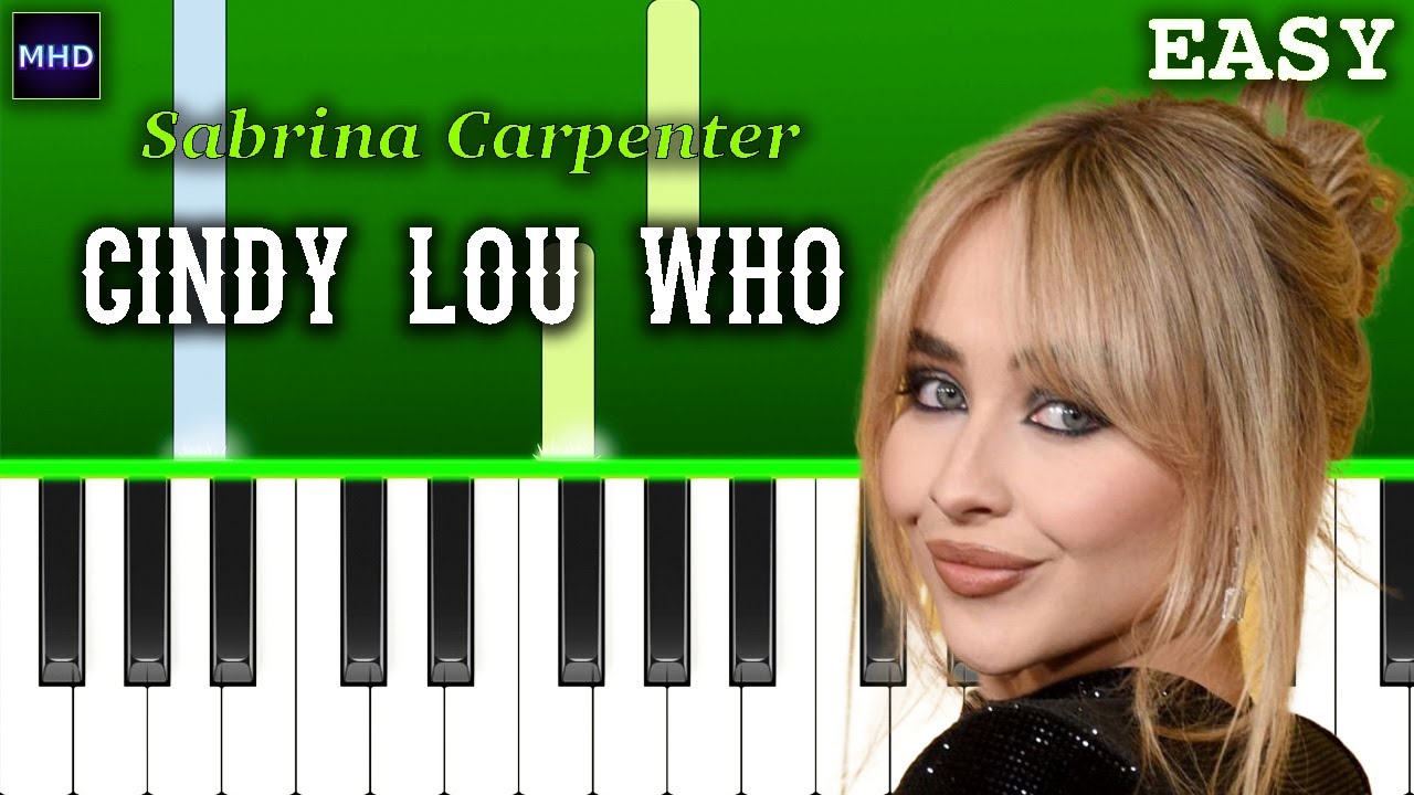 Sabrina Carpenter - cindy lou who (Piano Tutorial)