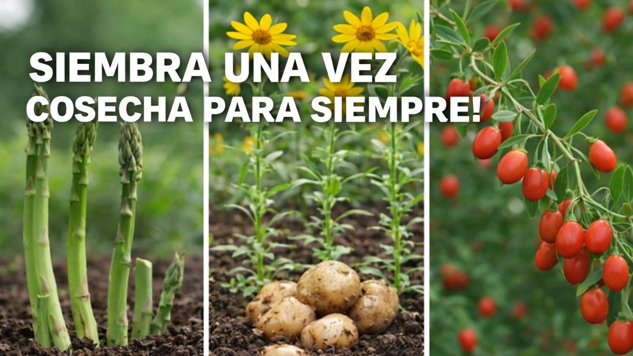¡Planta estos 7 cultivos perennes UNA VEZ... y cosecha para siempre!