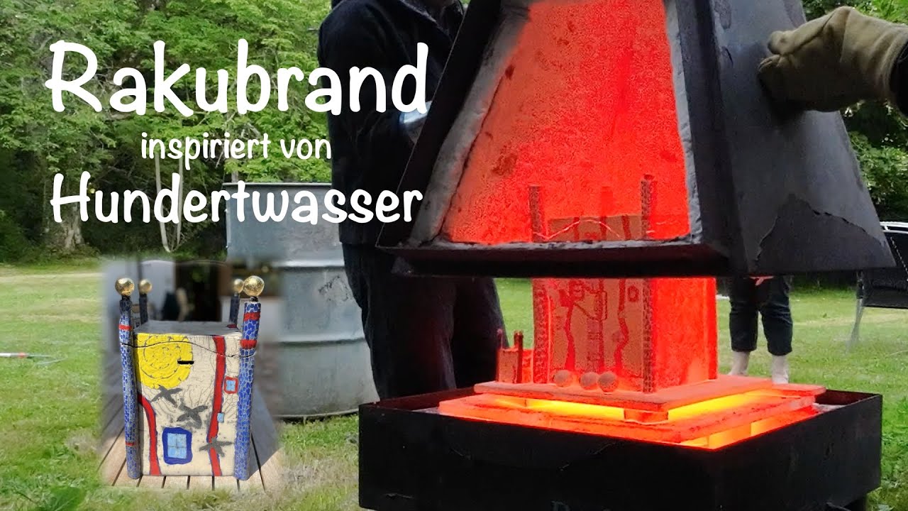 Rakubrand inspiriert durch Hundertwasser
