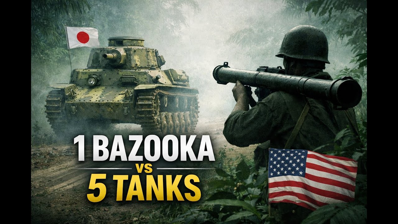 Leyte 1944: One Bazooka vs Five Japanese Type 95 Tanks
