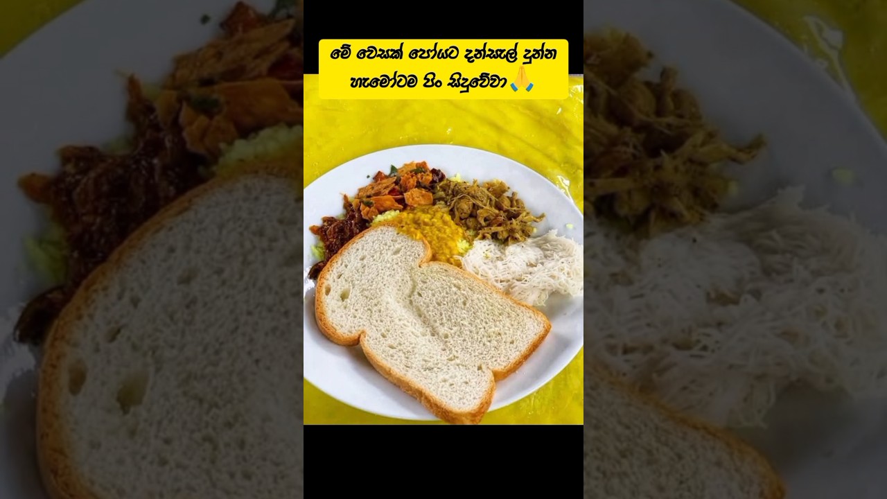 දන්සල් දුන්න හැමෝටම පිං🙏#srilanka #vesak #vesaksrilanka #dansal #vesakpoya #food