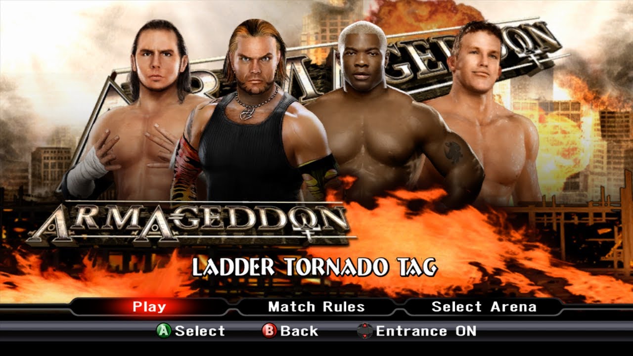 WWE SmackDown vs. RAW 2009 -  The Hardy Boyz vs. Shelton Benjamin & Ted DiBiase Jr. - Ladder Match