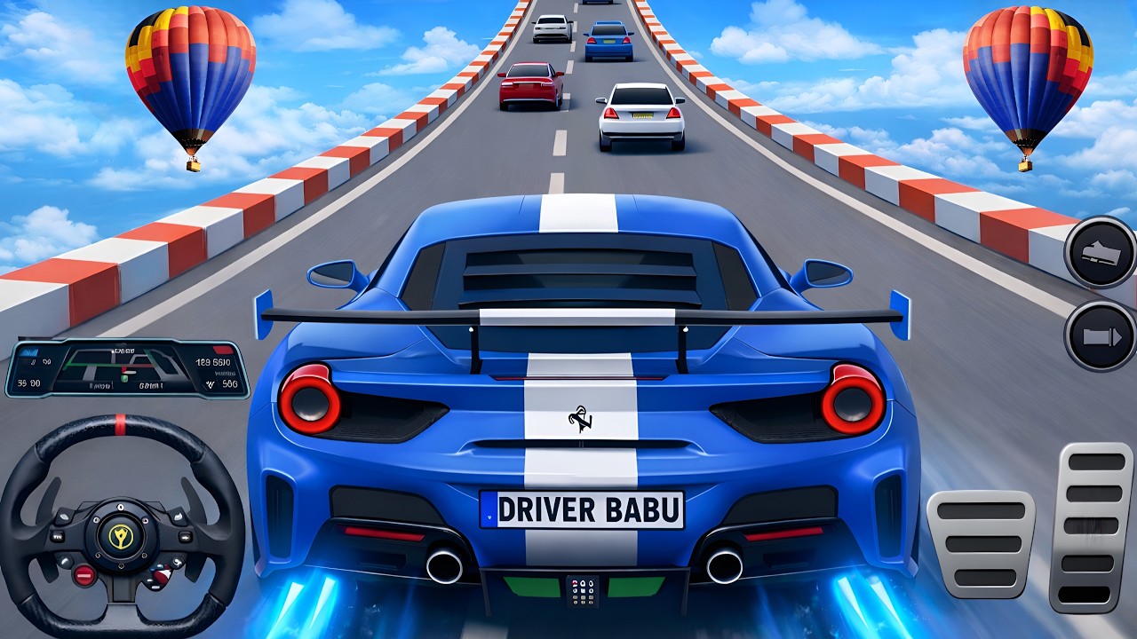 Mega Ramp Sport Car Racing 3D - Extreme Car Stunts -Android Gamepla #megaramp  #3dgames  #carracing