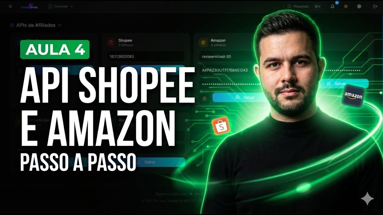 Aula 4 -API SHOPEE E AMAZON: Como Configurar e Automatizar Seus Links de Afiliado