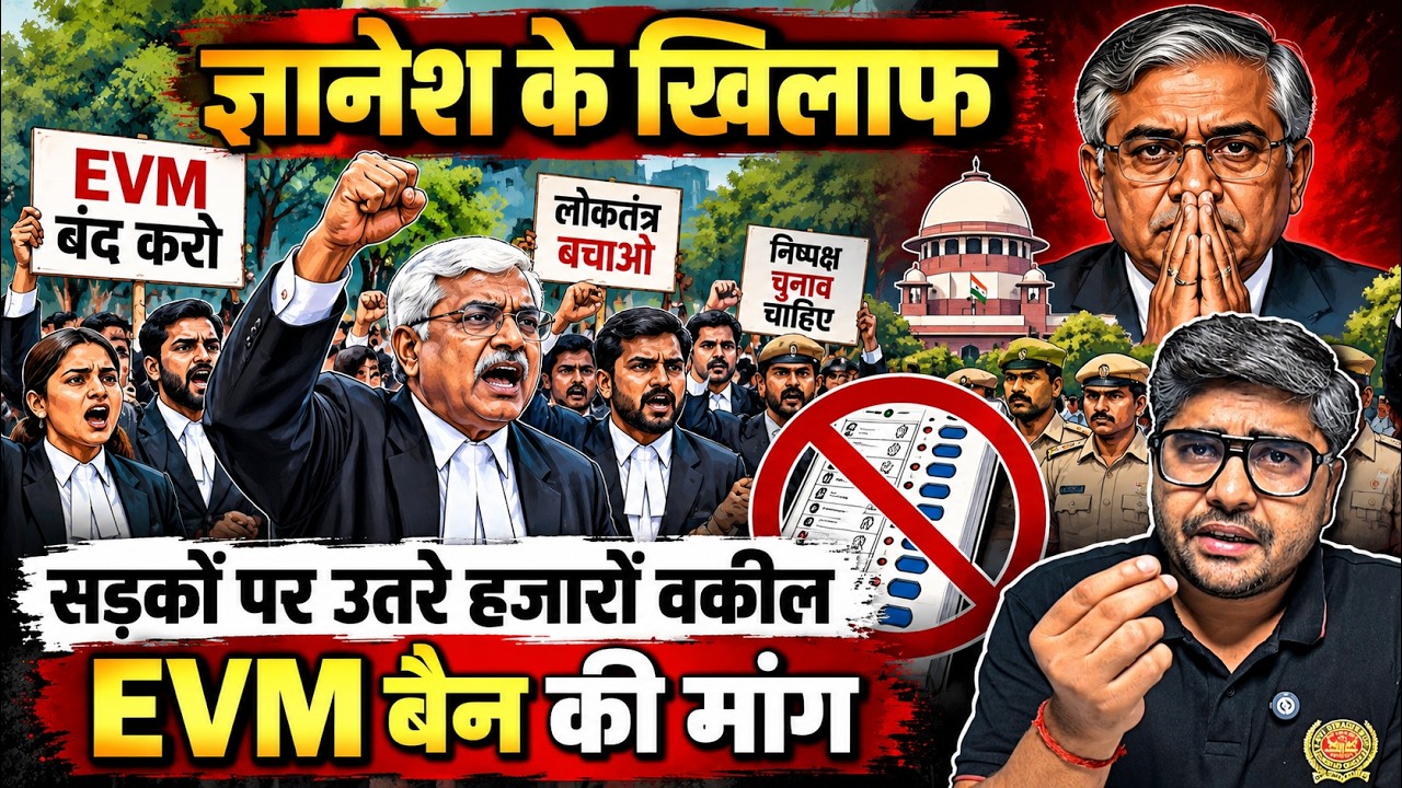 ज्ञानेश के खिलाफ सड़कों पर उतरे हजारों वकील, EVM बैन की मांग | Lawyers Protest Delhi