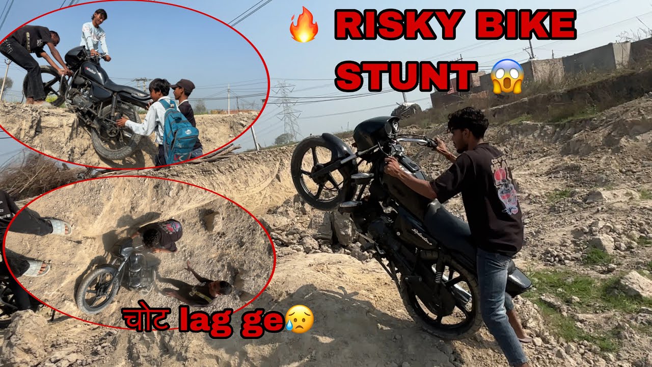 आज kar दिया अपनी bike से new locatin पर new stunt 😱|Ankit saini |Video❤️|