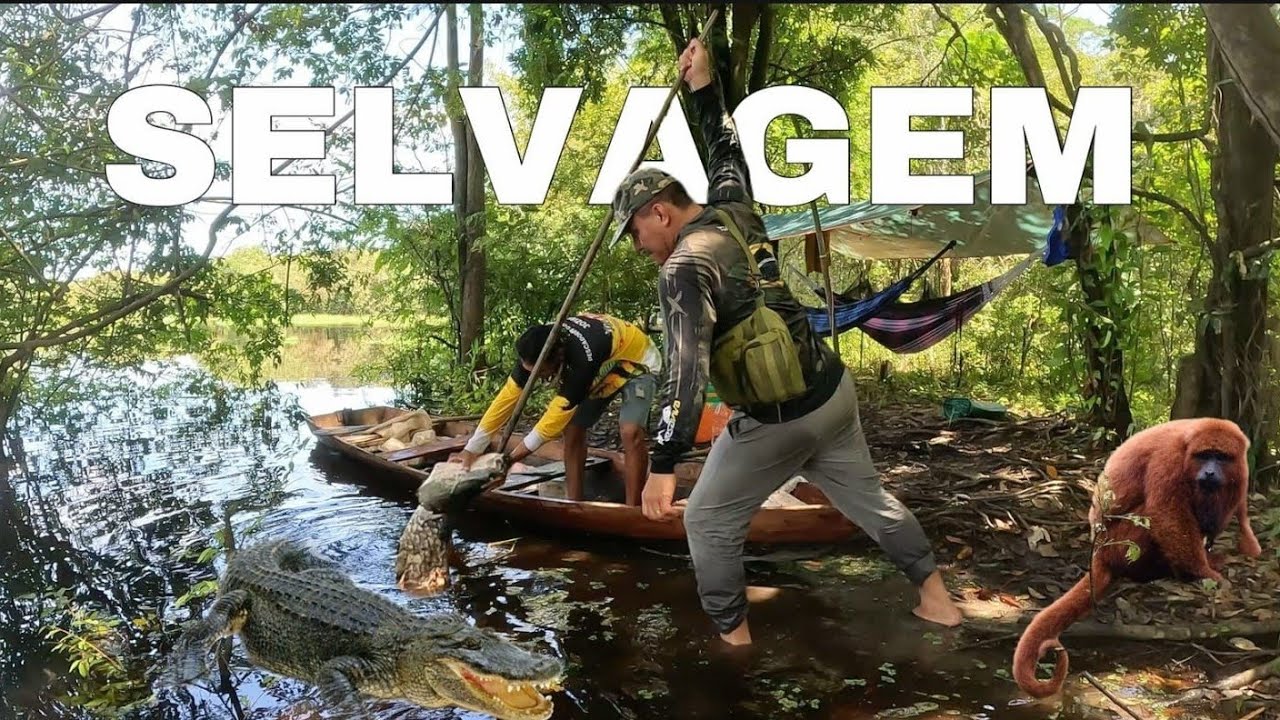 ACAMPAMENTO SELVAGEM em uma ILHA ISOLADA na AMAZÔNIA / Pescamos um PIRARUCU,mas ALGO RUIM ACONTECEU