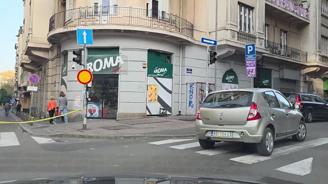 Belgrade drive from Fair to Old Town 2025-11-16