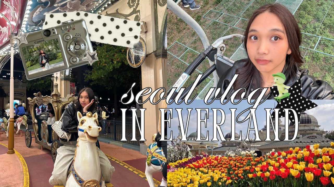 spend a day with me in EVERLAND!! | cute animals, fun rides, lights and fireworks show | seoul vlog