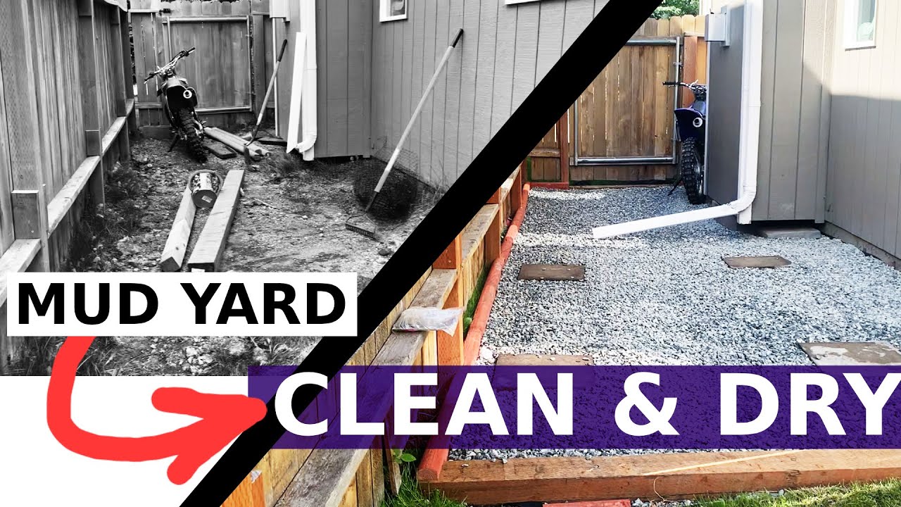 Backyard gravel upgrade | fixing a wet and muddy yard