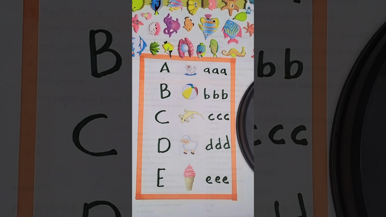 Belajar mengenal huruf A sampai E #belajar #education #abcd #shortvideo