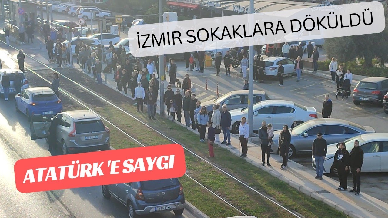 10 KASIM 2024 ATATÜRK'E SAYGI - İZMİR PAZAR SABAHI SOKAKLARA DÖKÜLDÜ