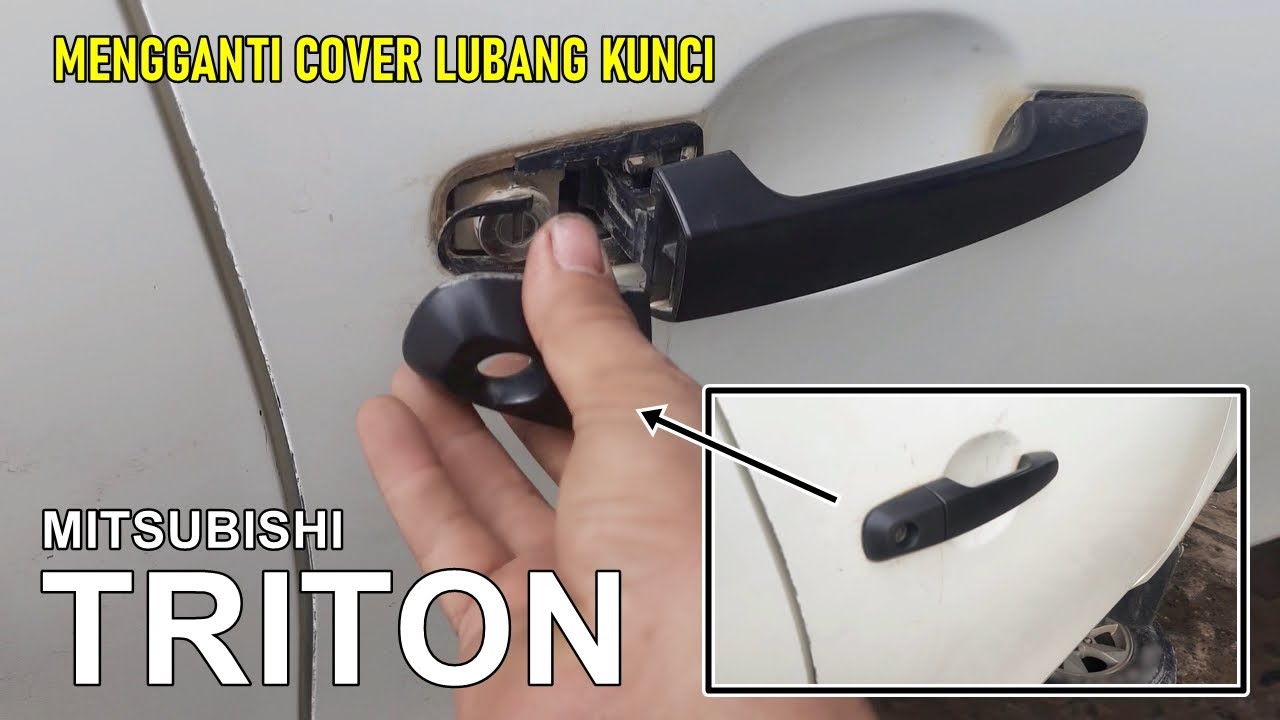Cara melepas tarikan handle luar dan mengganti cover lubang kunci TRITON