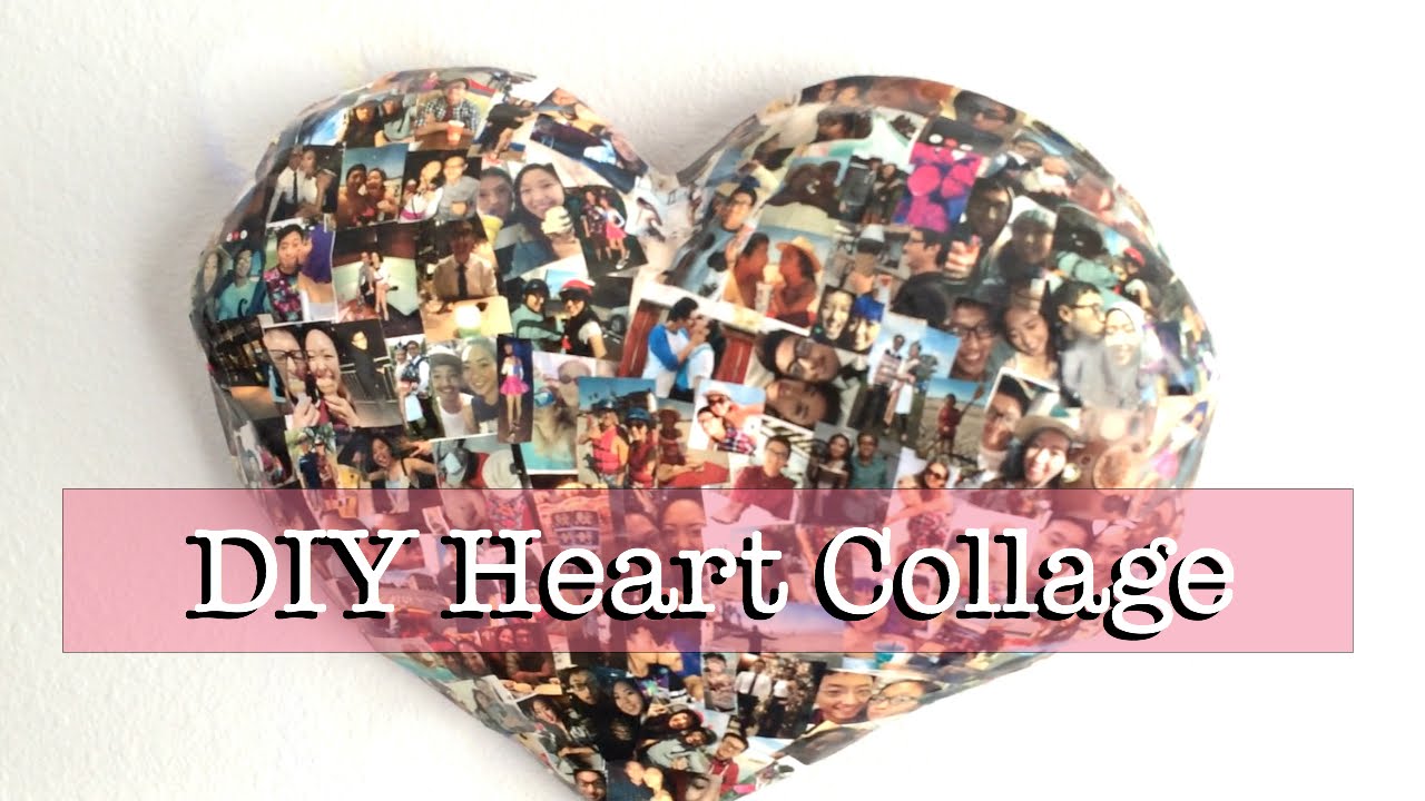 DIY Paper Mache Heart Collage (Wall Decor)
