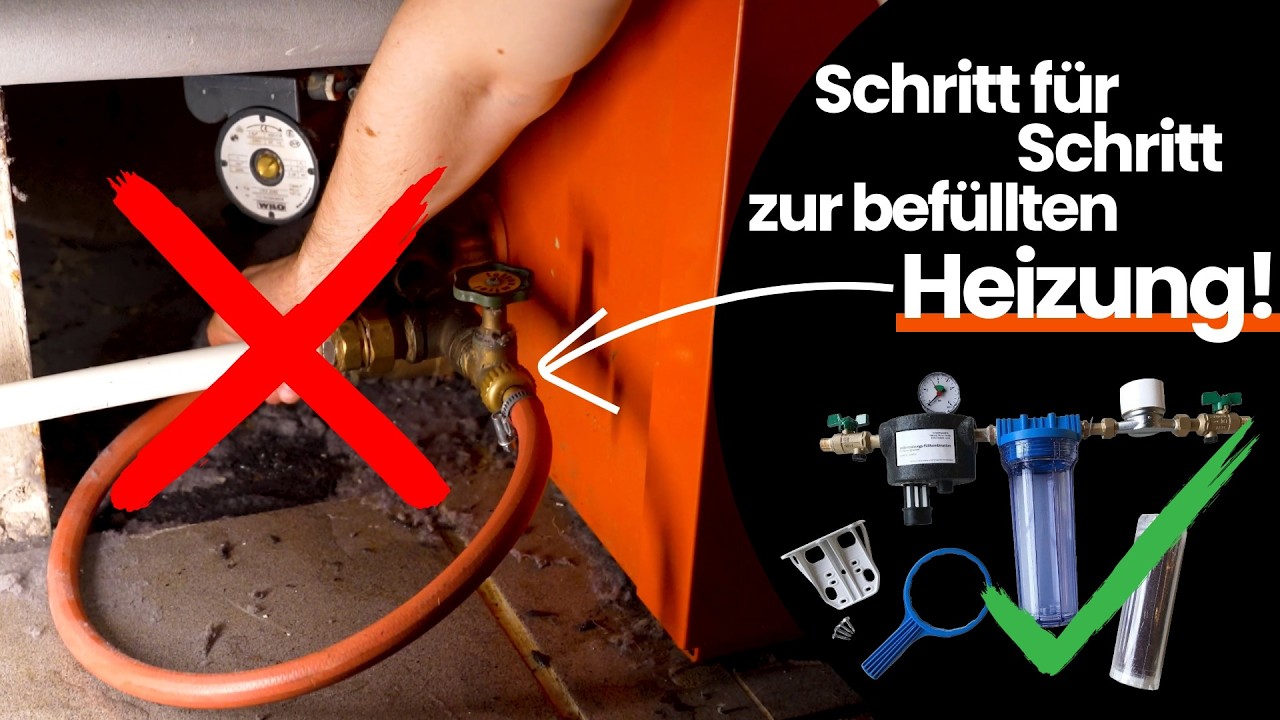 Heizungsanlage selbst BEFÜLLEN und ENTLÜFTEN #diy