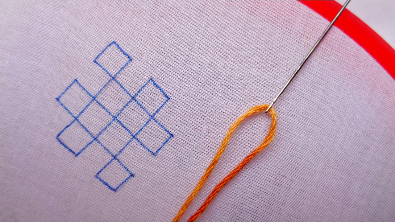 #182# Hand Embroidery stitch // gujrati stitch // sindhi stitch