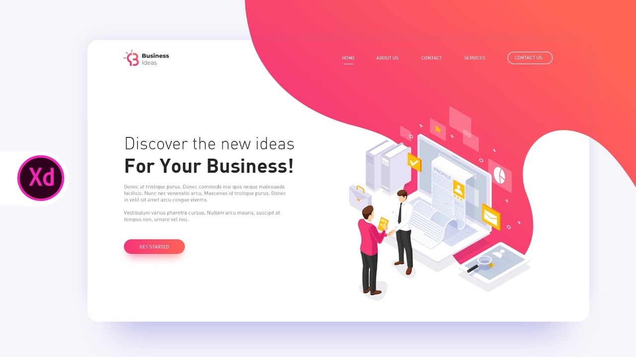 Web Page Design in Adobe XD (2020)