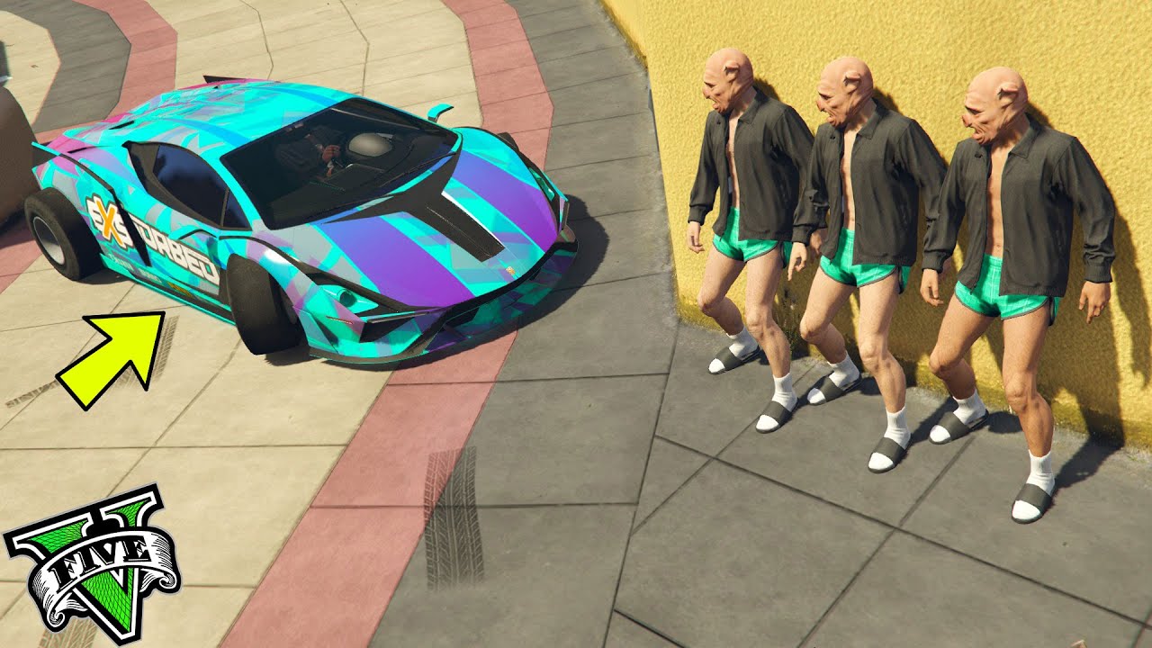 GTA 5 ONLINE 🐷 NASCONDINO LAMBORGHINI !!! 🐷 DAJE !!