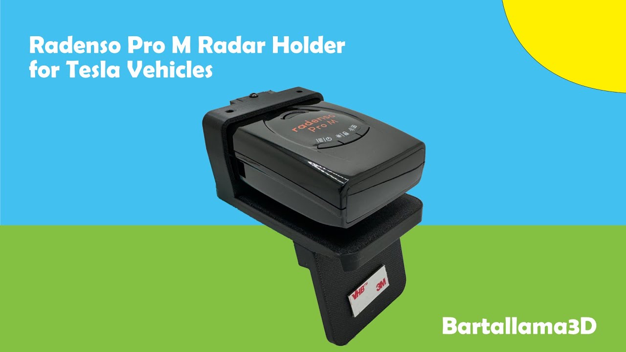 Bartallama3D Radar Mount for Radenso Pro M - Product Overview