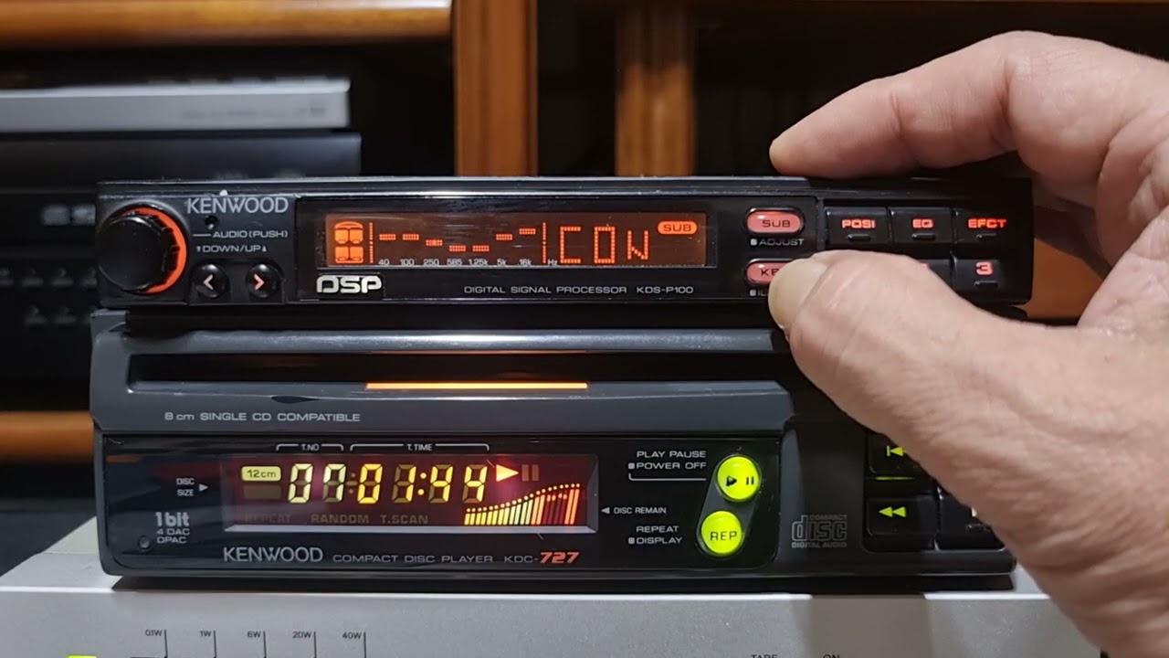 (빈티지 카오디오 60.) Kenwood KDS-P100. Kenwood KDC-727.