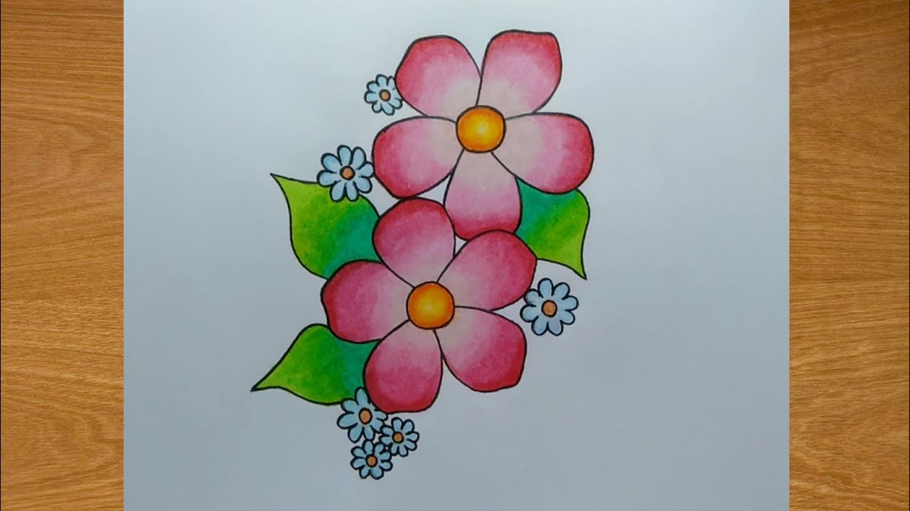 Cara menggambar ragam hias flora dengan mudah || Drawing All Bara