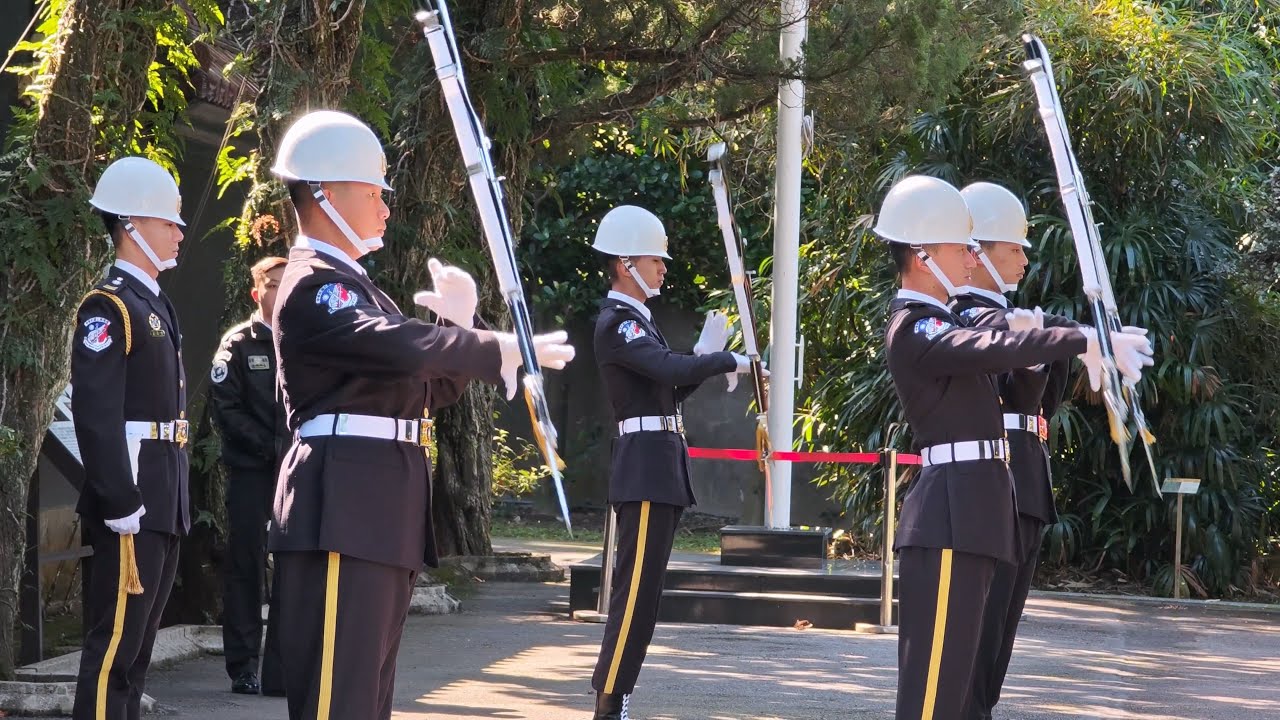 20260129慈湖(Cihu Mausoleum)及大溪陵寢(Daxi Mausoleum)海軍儀隊交接(Changing of the Guard)