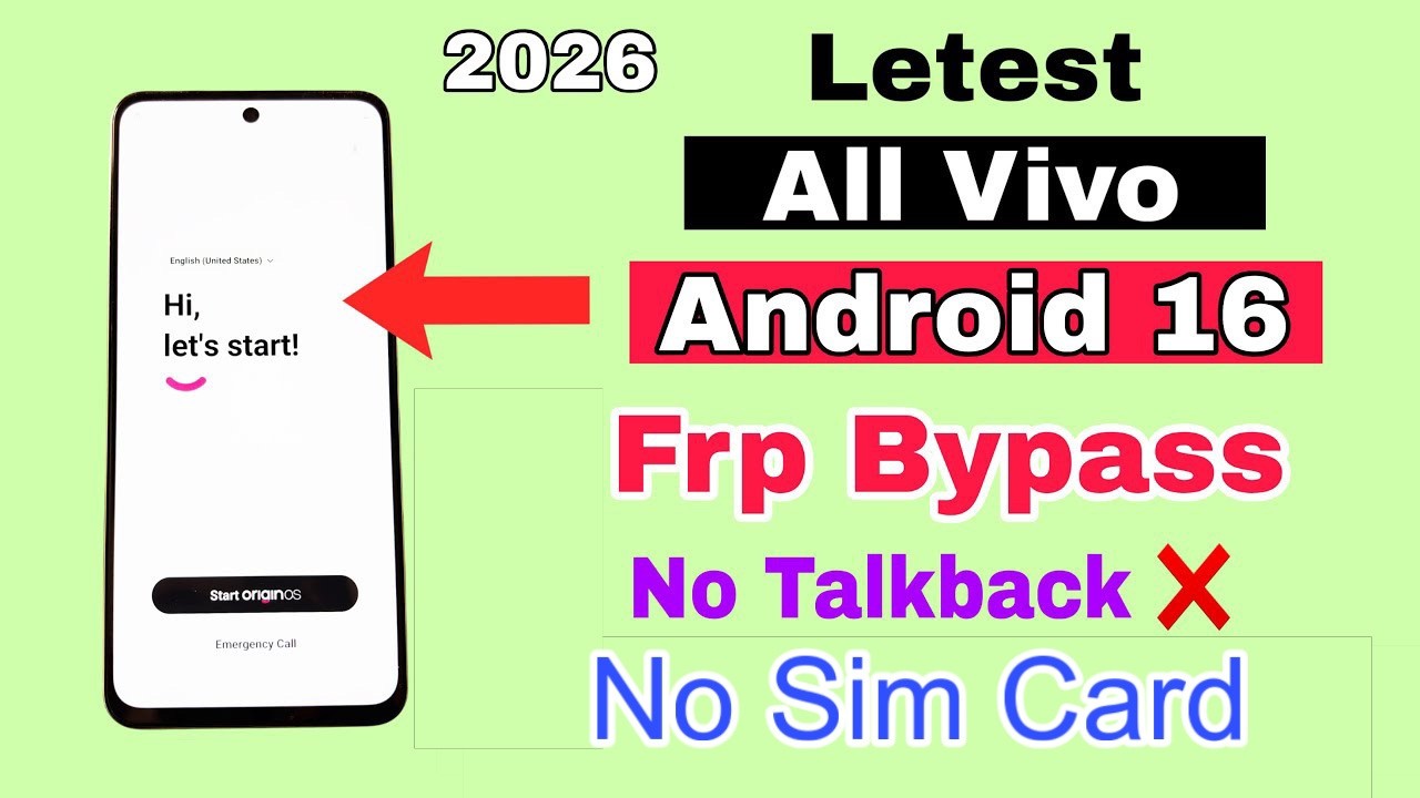 Latest Vivo Android 16 FRP Bypass 2026 🔥 Easy & Fast | All Vivo Frp Bypass Android 16 Without pc|