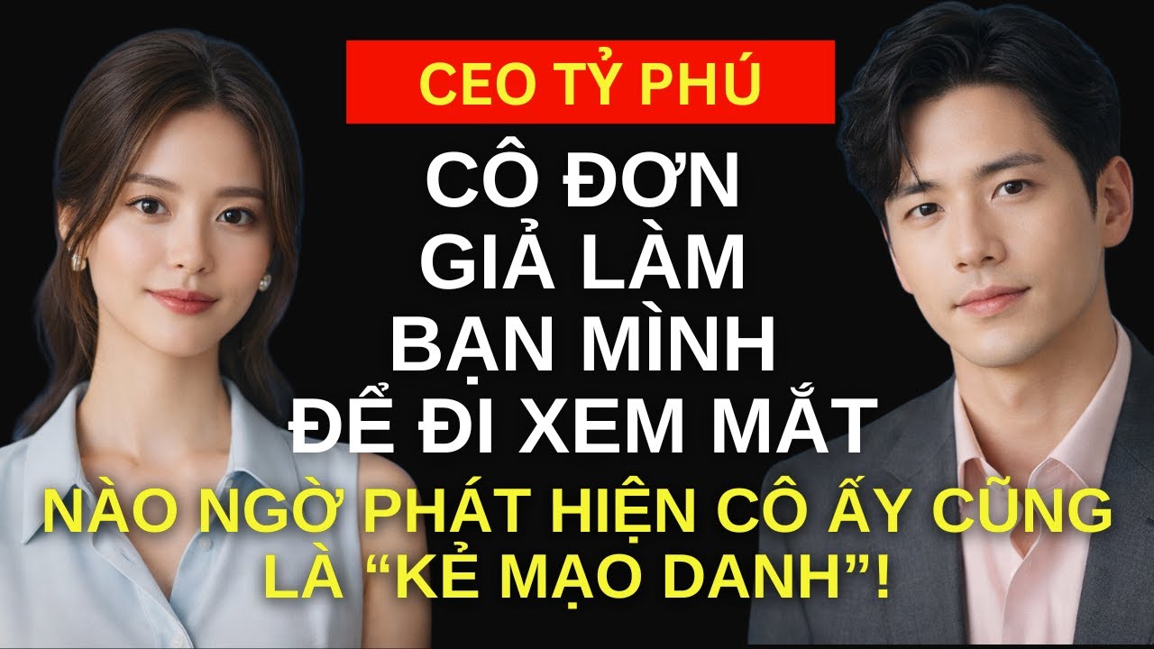 Vị CEO Tỷ Phú Cô Đơn GIẢ LÀM Bạn Mình Để ĐI XEM MẮT… nào ngờ phát hiện Cô ấy cũng là “KẺ MẠO DANH”!!