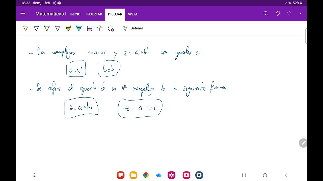 Numeros complejos. Vídeo 1