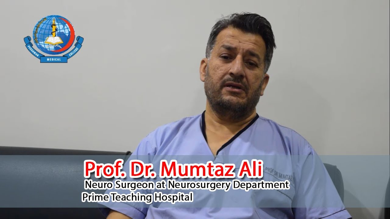 Prof. Mumtaz Ali (Neuro Surgeon ) talking about specialized services & facilities at his unit.