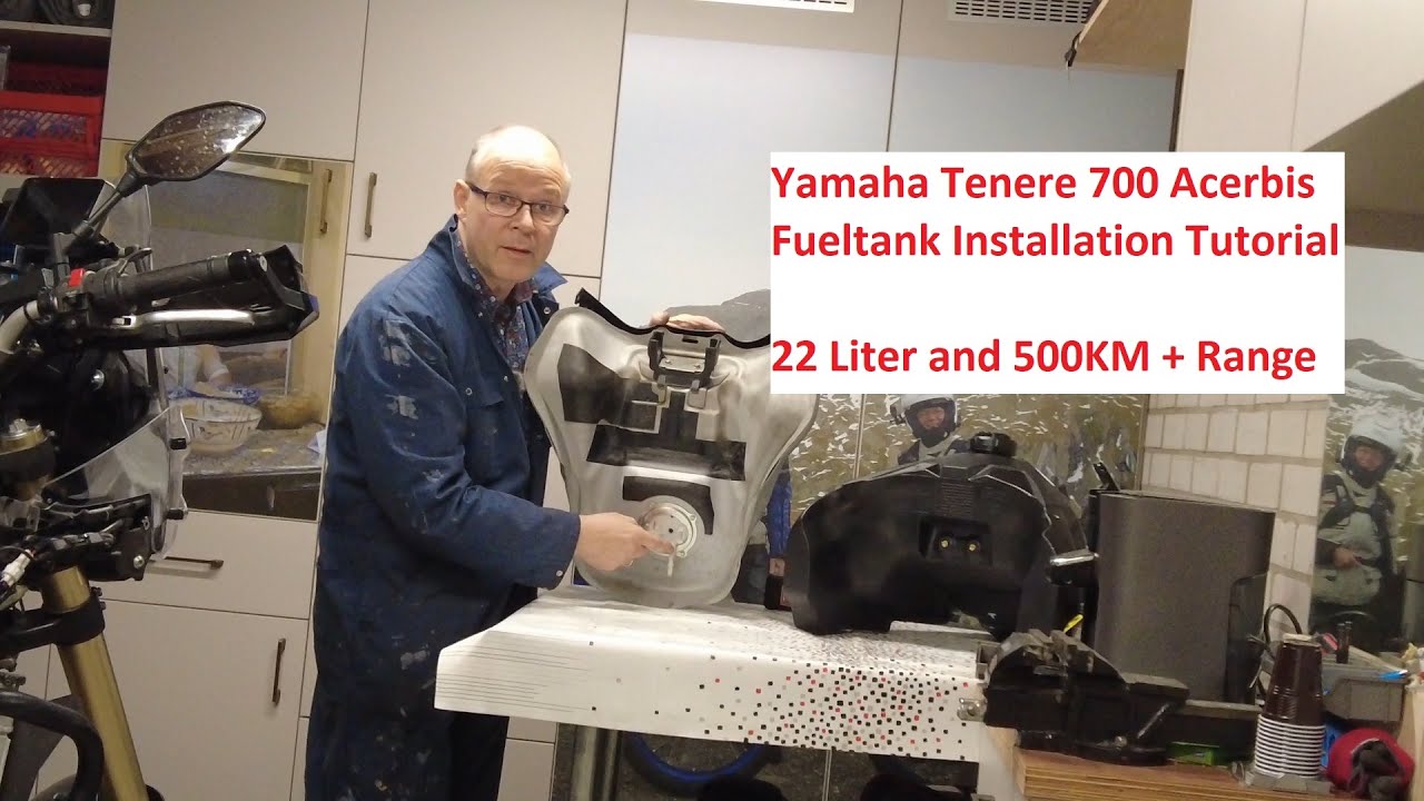 Yamaha Tenere 700 Acerbis 22L Tank Installation Tutorial