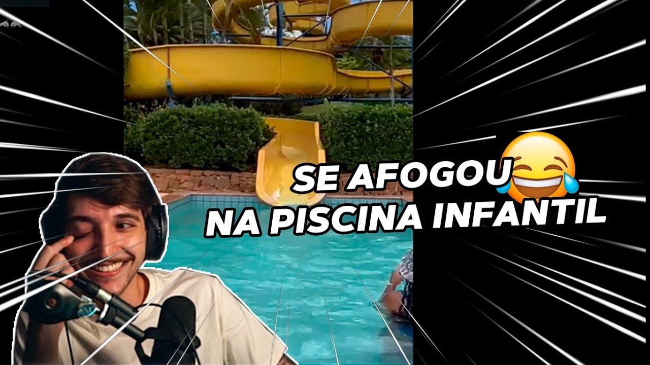 Calango se afogou na piscina infantil (Melhores clips)