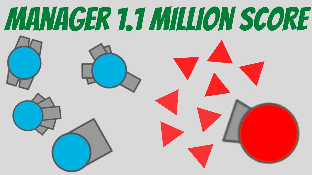 Diep.io | 1.17 Million Score Manager in 2TDM!