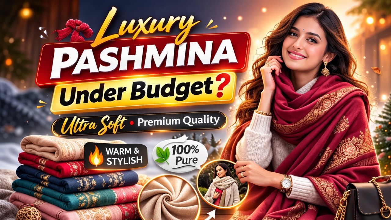 EXTREE Pashmina Scarfs for Women | Silky Soft Winter Shawls