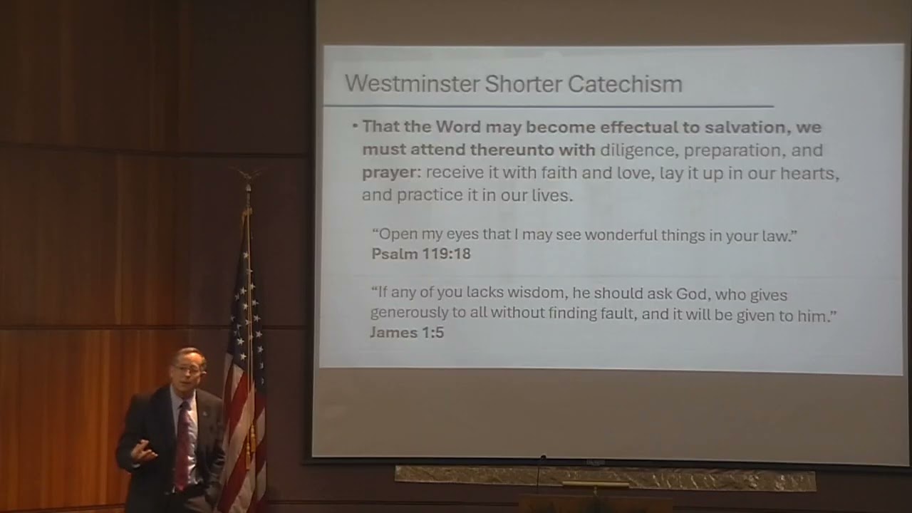 Reformed Theology - Lecture 20, Sunday School