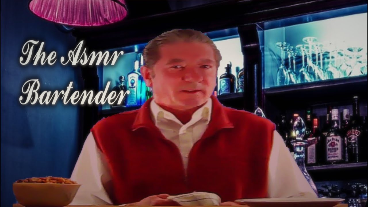 ASMR  (The Bartender) Asmr roleplay. Soft voice for relaxing with triggers. Wear earphones.