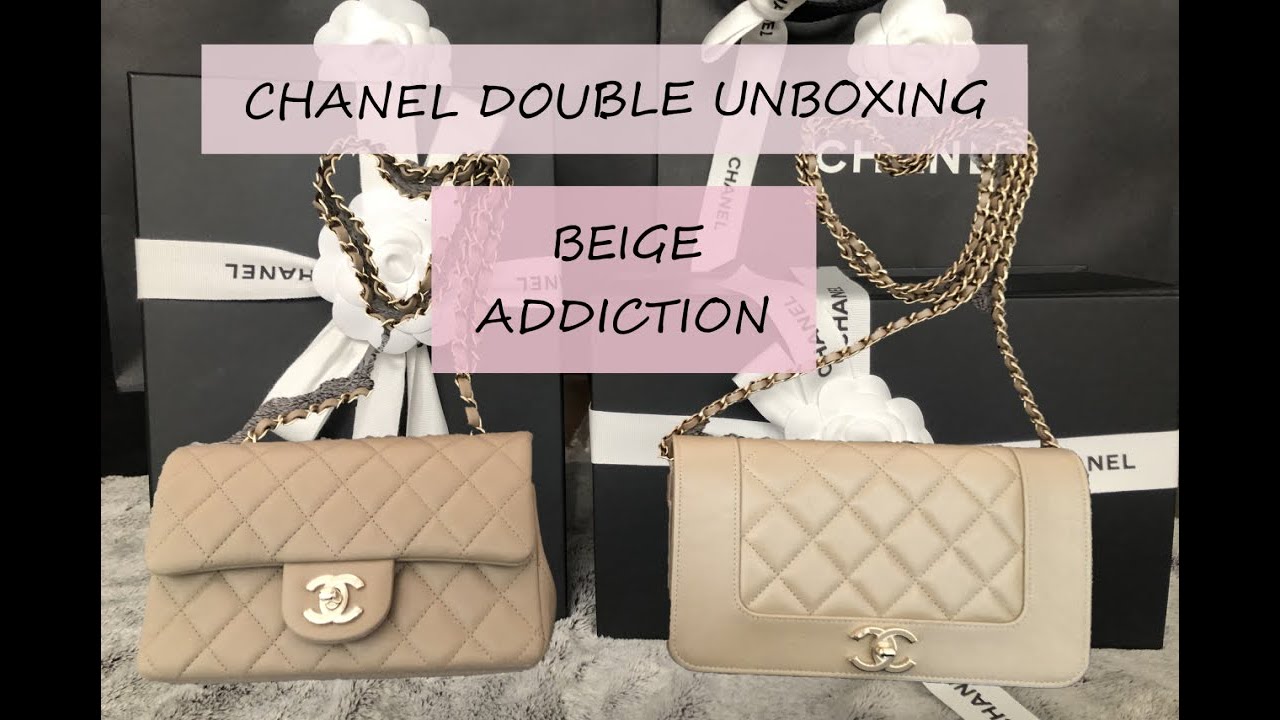 Chanel Double Unboxing | 21S Dark Beige Mini Rectangle | 20k Beige WOC | Quality issues