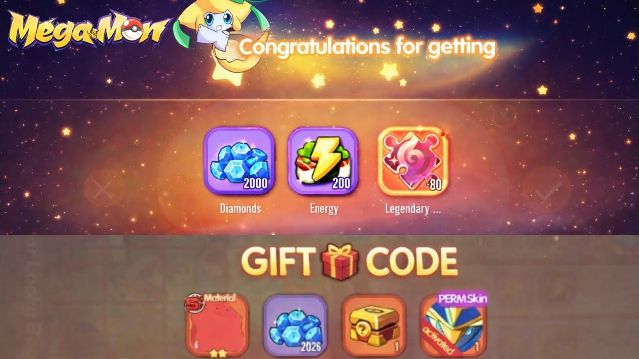 MEGAMON NEW GIFT CODE 🤯 MEGAMON GAME ll POKEMON GAME 
