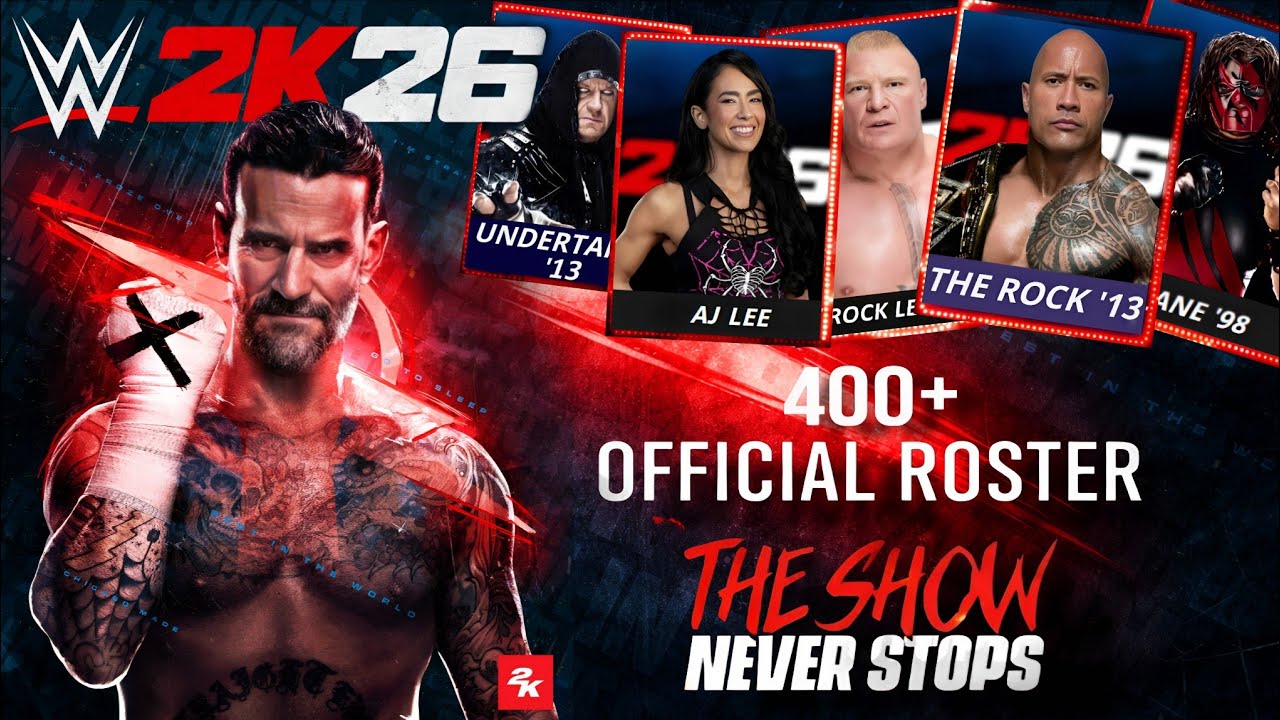 WWE 2K26 Official Roster | 400+ Superstars Confirmed