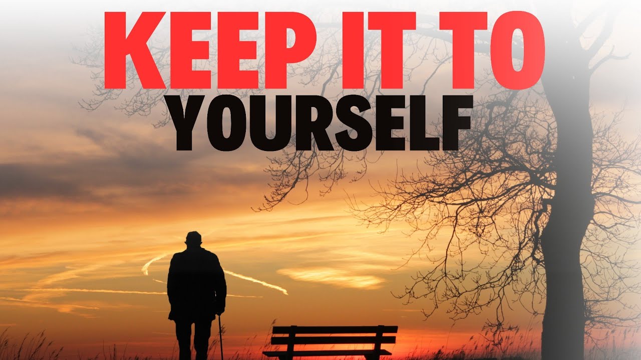 Watch Why you should not tell people what you are up to even your secret - Christian motivation