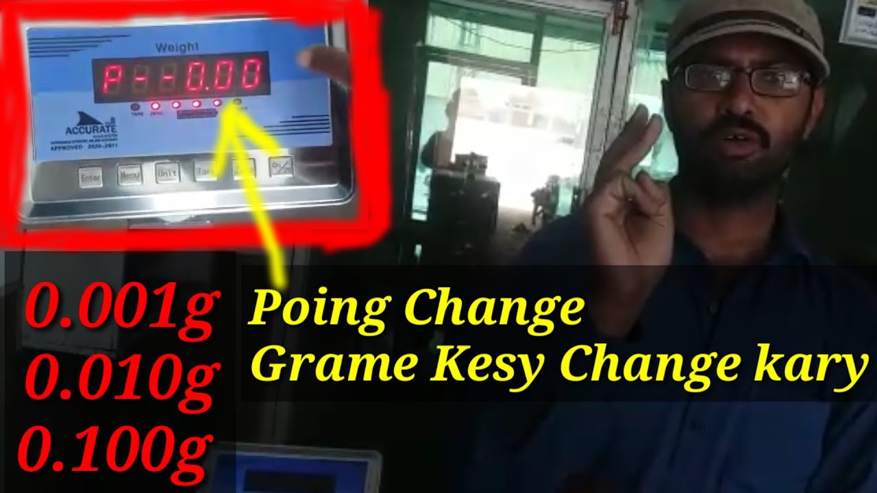 Weighing Machine Grame Setting & Point Setting Change Compleat Detail by Care International Scale